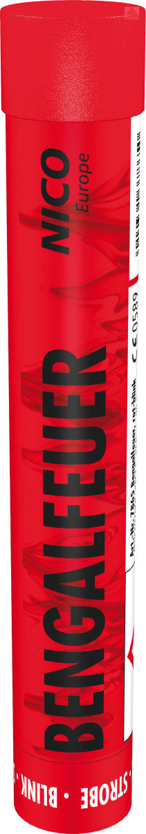 Bengalfeuer, rot blinkend, KAT F1
