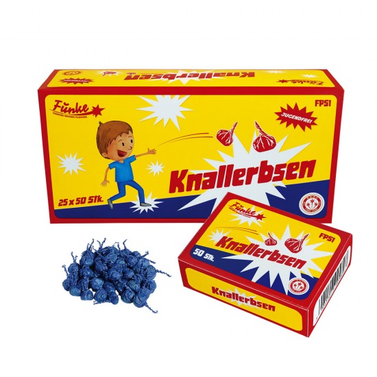 Knallerbsen 50er Schachtel (1x50 Stück)