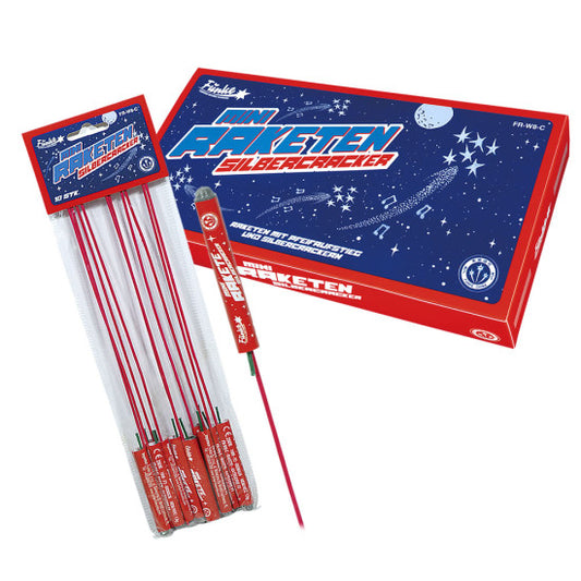 Mini-Raketen Silbercracker 10er Pack