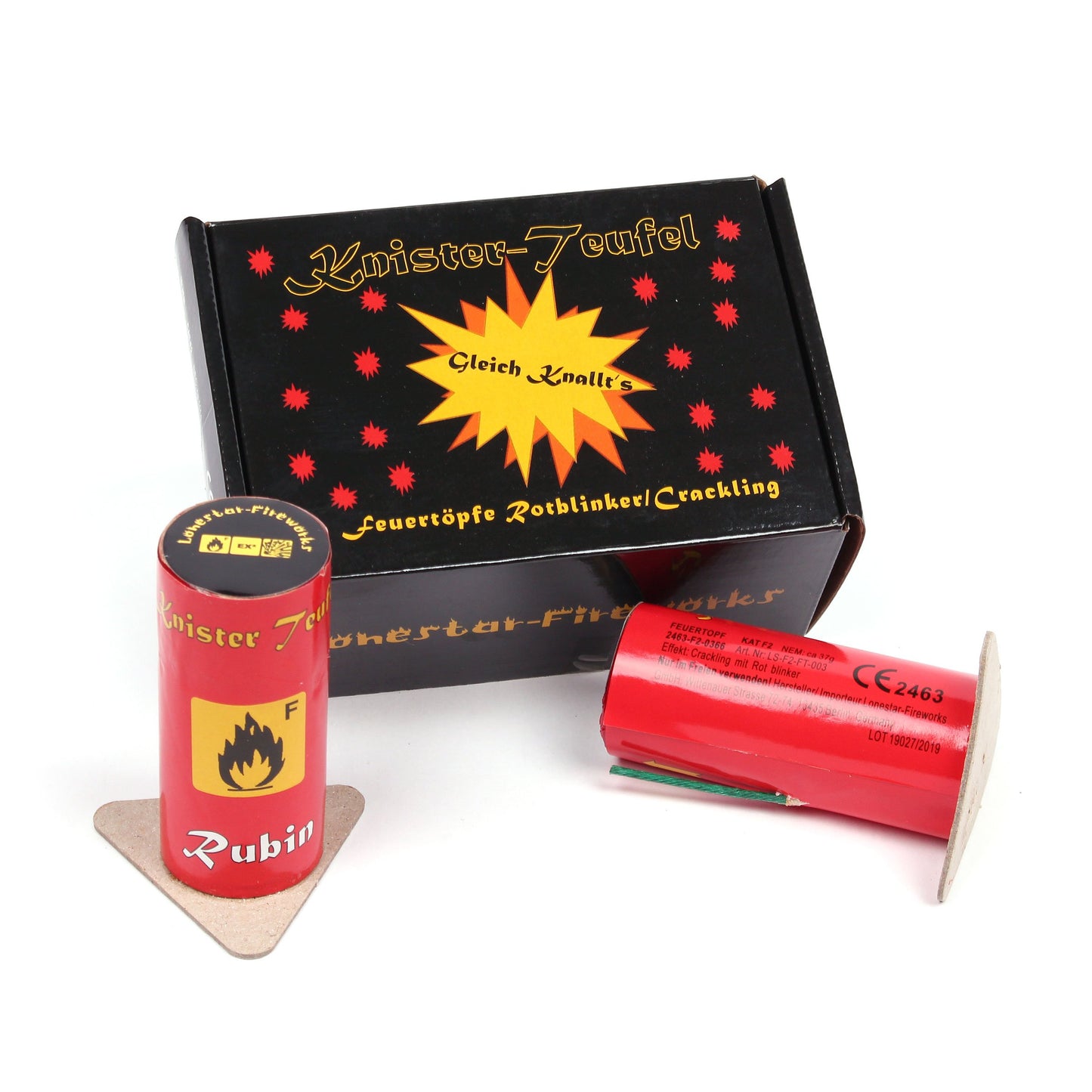 Knister-Teufel Rubin 3er Pack