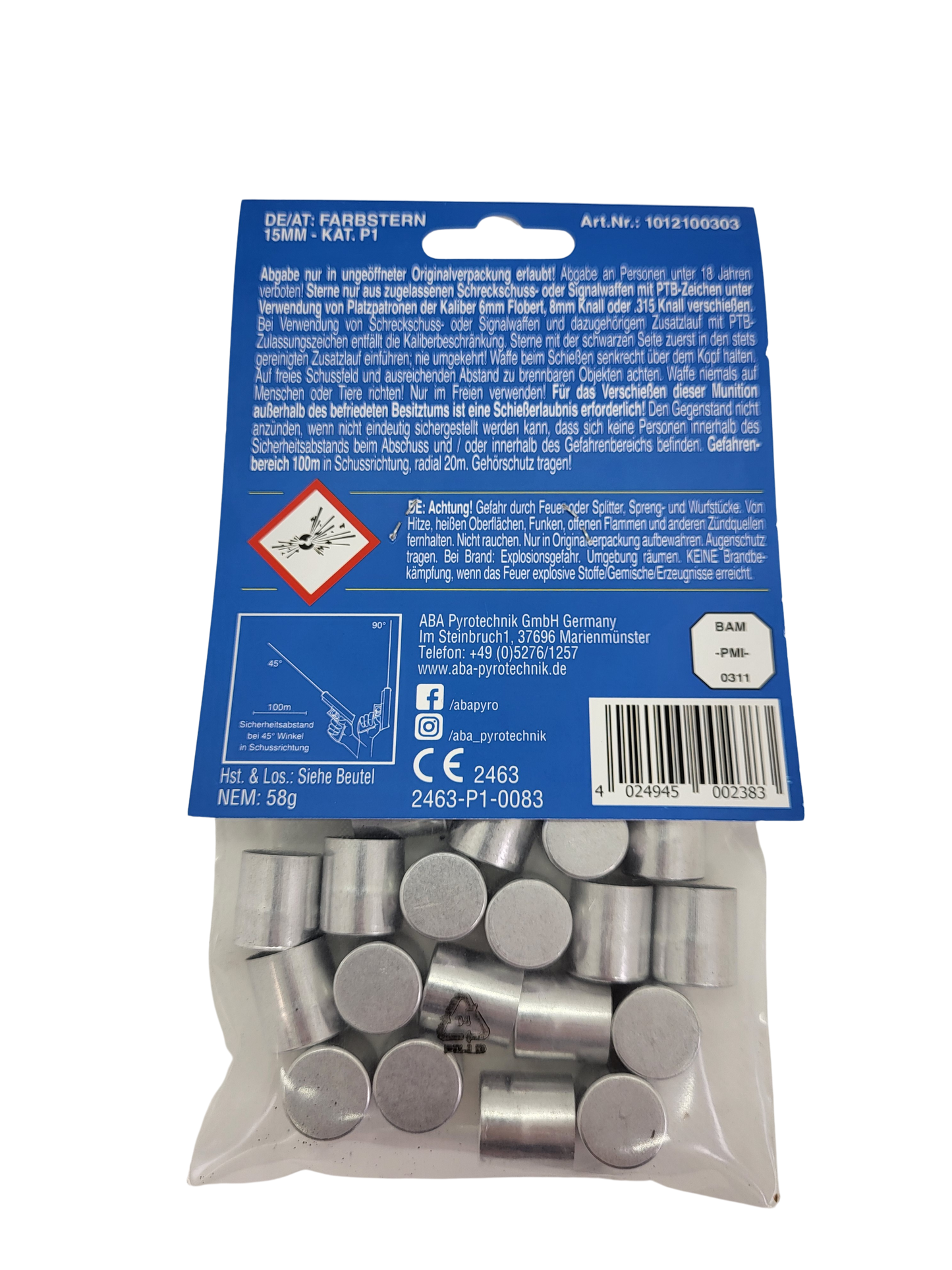 Flimmersterne Blau 20er Beutel