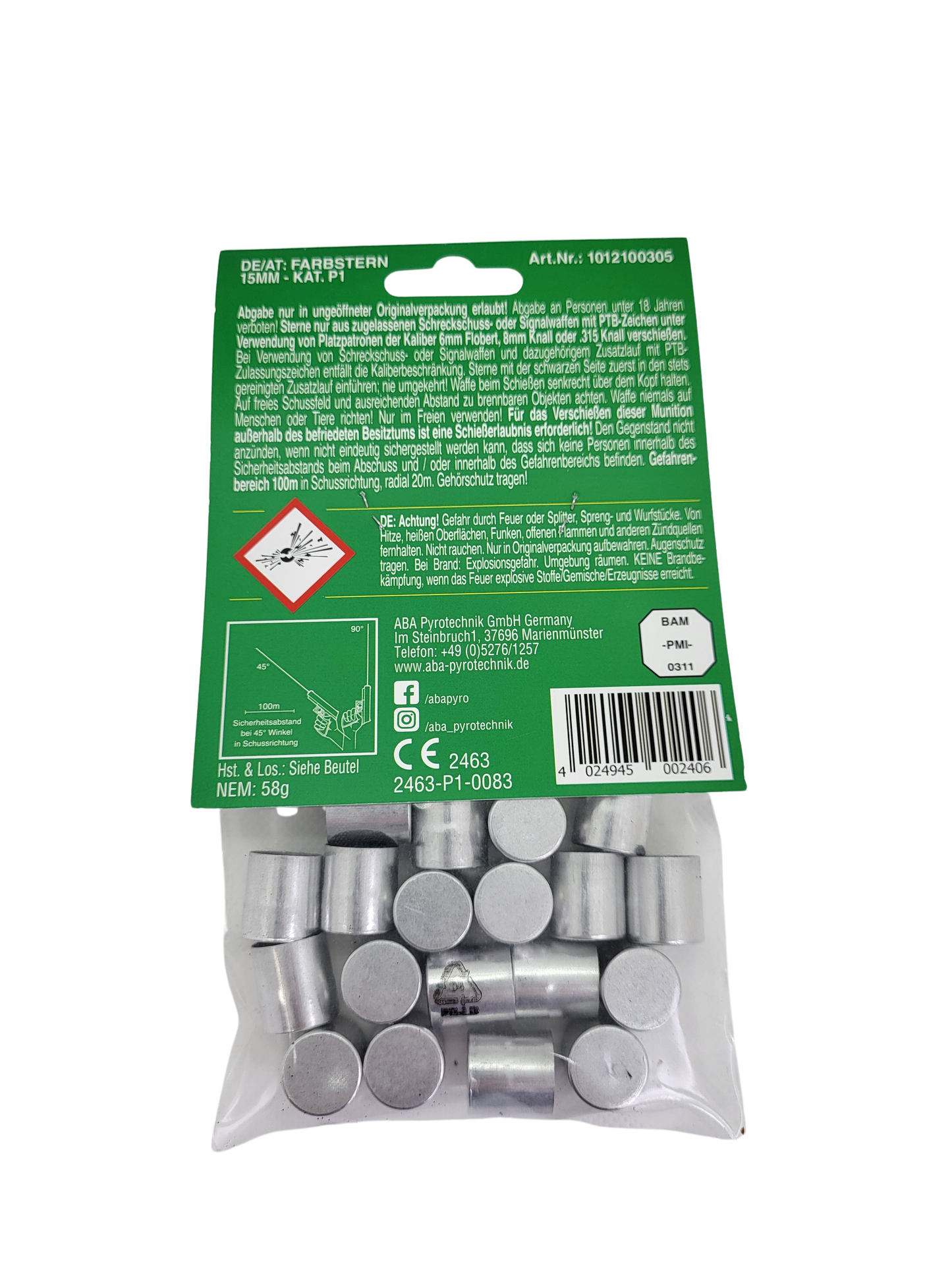 Flimmersterne Grün 20er Beutel