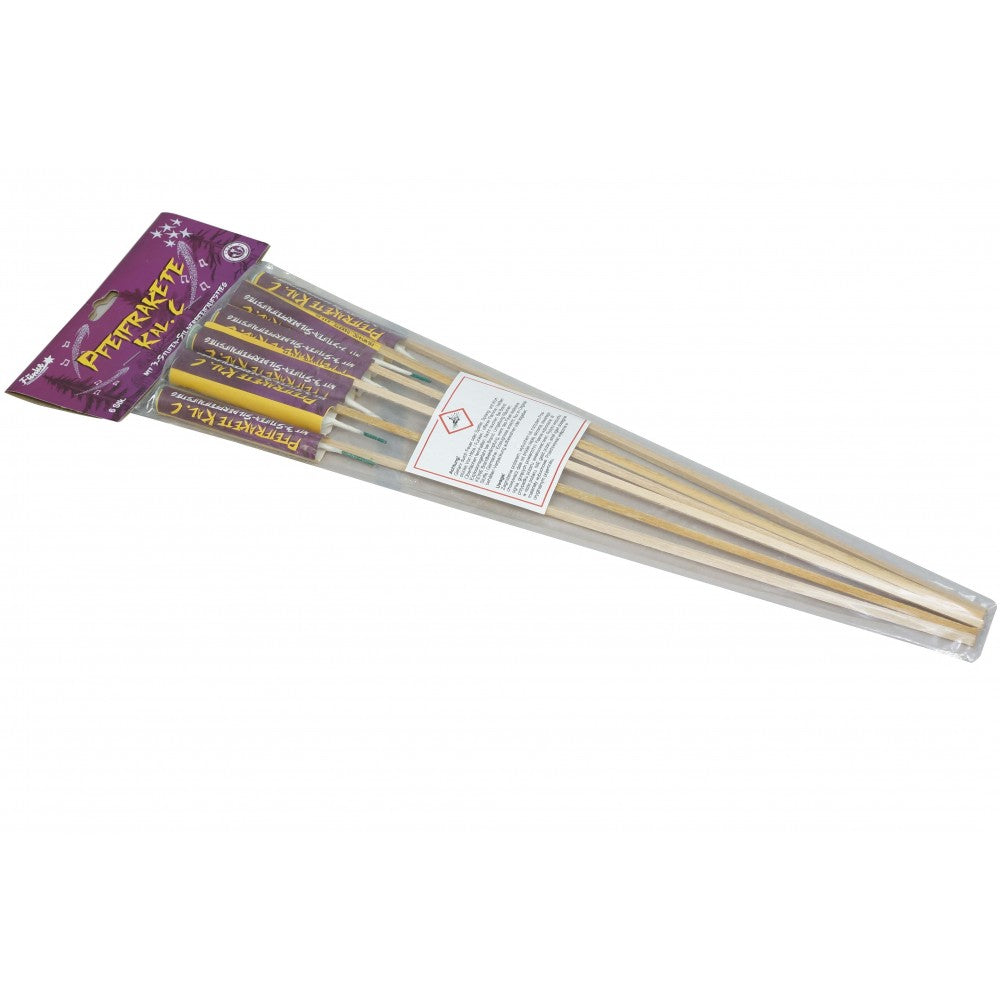 Pfeifrakete Kal. C mit 3-Stufen-Silberpfeifaufstieg