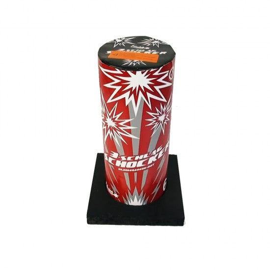 Dreischlag-Schocker Silbercracker-Rot