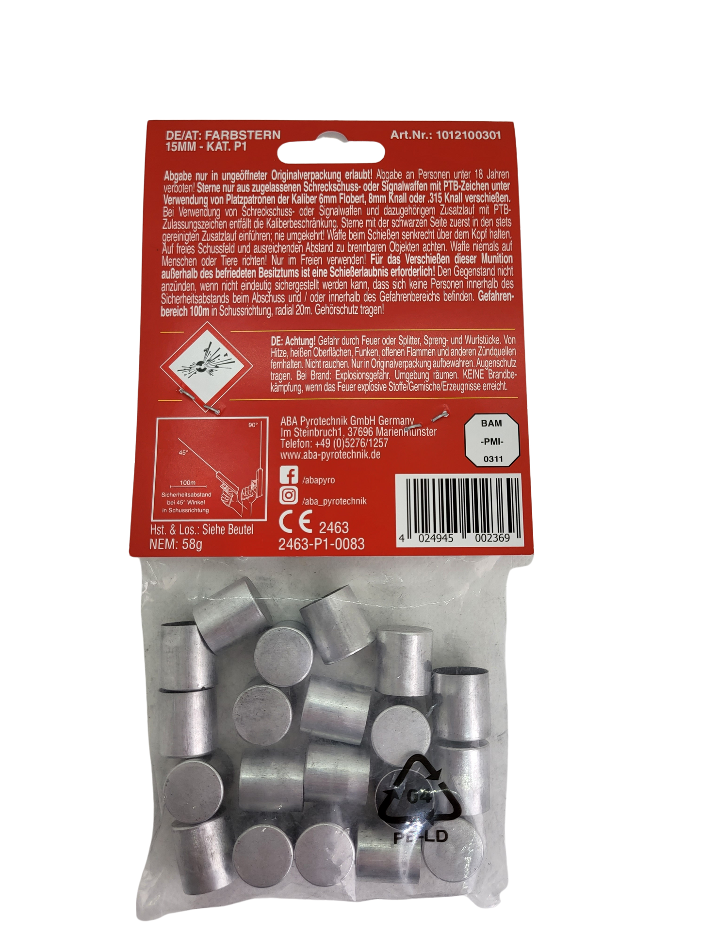 Flimmersterne Rot 20er Beutel