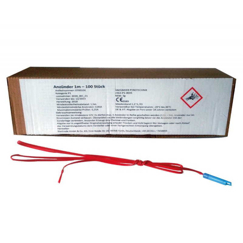 Elektrischer Anzünder 100cm Einzelstück