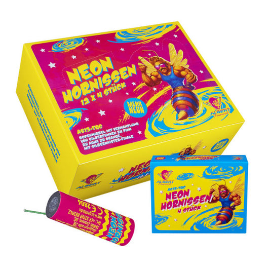 Neon Hornissen 4er Packung