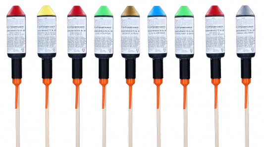 909 Bombenrakete Blau + Orange  F3/1.3G