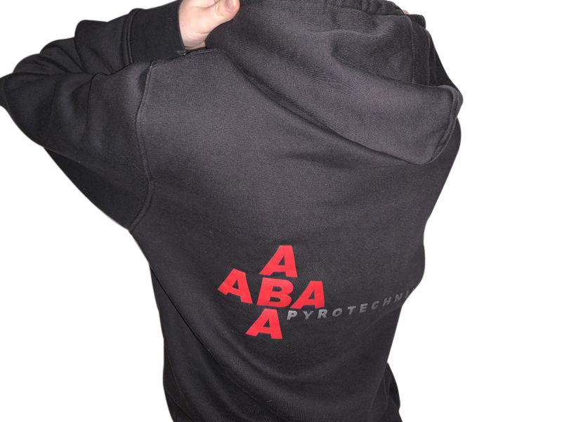 ABA Hoody schwarz "Vogelschreck" unisex Gr. L