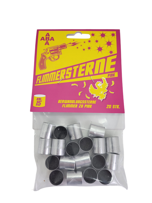 Flimmersterne Pink 20er Beutel